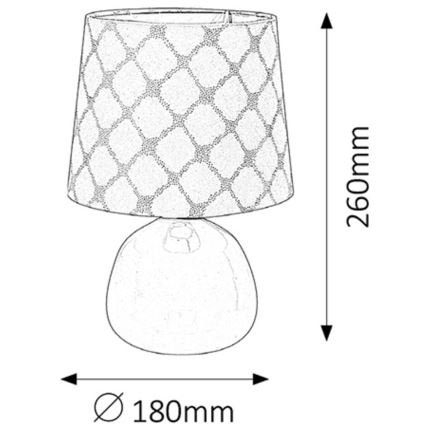 Rabalux - Stolní lampa E14/40W