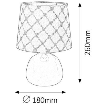 Rabalux - Stolní lampa 1xE14/40W růžová