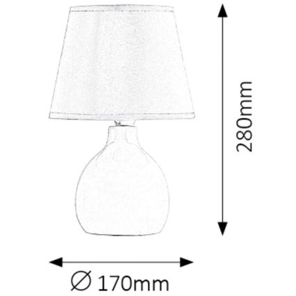 Rabalux - Stolní lampa 1xE14/40W/230V