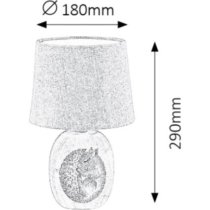 Rabalux - Dětská stolní lampa 1xE14/40W/230V