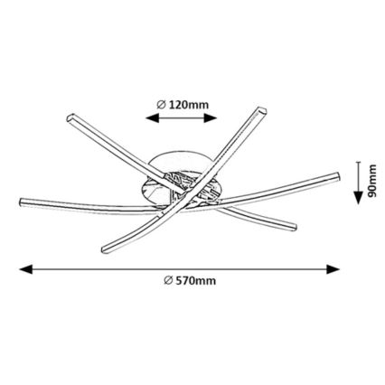 Rabalux - LED Stropní svítidlo LED/21W/230V 4000K