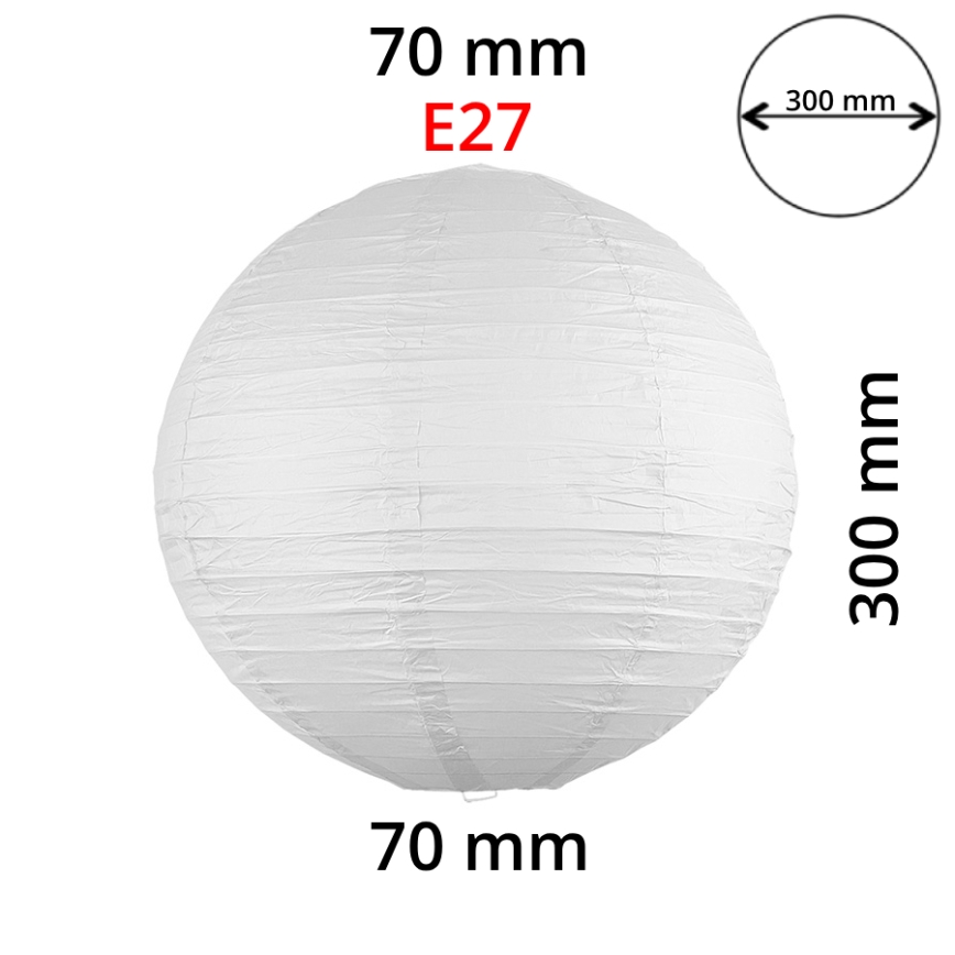 Rabalux 4894 - Stínidlo k lustru RICE bílá E27 pr. 30 cm