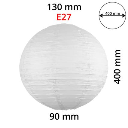 Rabalux 4898 - Stínidlo k lustru RICE bílá E27 pr. 40 cm