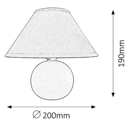 Rabalux - Stolní lampa 1xE14/40W/230V