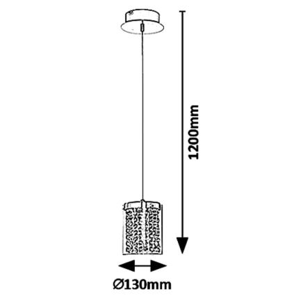 Rabalux - LED Lustr na lanku ASTRELLA LED/6W/230V