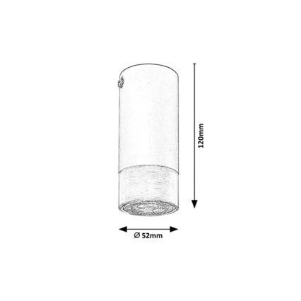 Rabalux - Stropní svítidlo 1xGU10/5W/230V pr. 5,2 cm