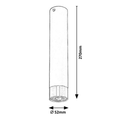 Rabalux - Stropní svítidlo 1xGU10/5W/230V pr. 5,2 cm