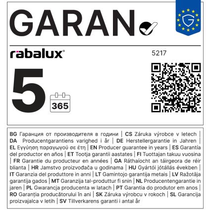 Rabalux - LED Podlinkové svítidlo LED/9W/230V