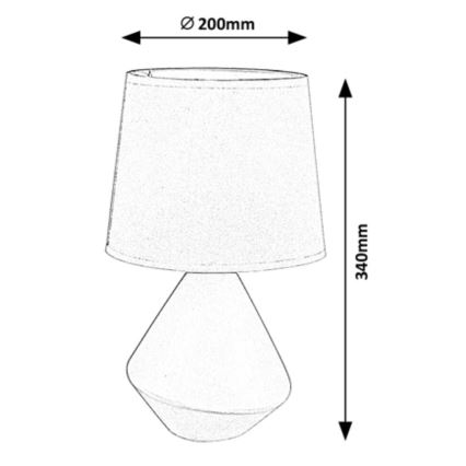 Rabalux - Stolní lampa 1xE14/40W/230V šedá