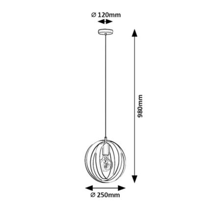 Rabalux - Lustr na lanku 1xE27/40W/230V