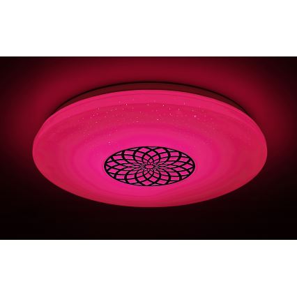 Rabalux - LED RGB Stmívatelné stropní svítidlo LED/24W/230V Wi-Fi 3000-6500K pr. 39,5 cm + dálkové ovládání