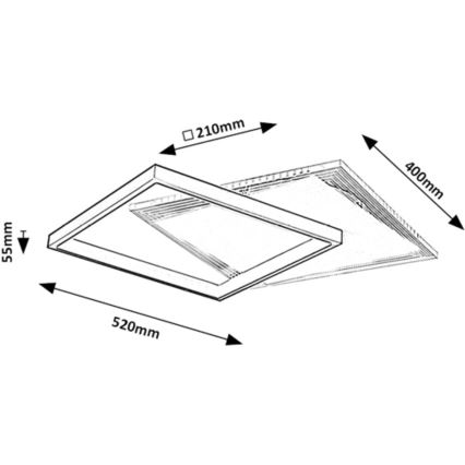 Rabalux - LED Stropní svítidlo LED/35W/230V 40x52 cm