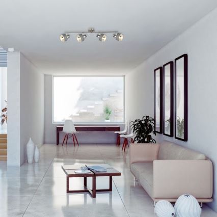 Rabalux - Bodové svítidlo BASIL 4xE14/40W/230V