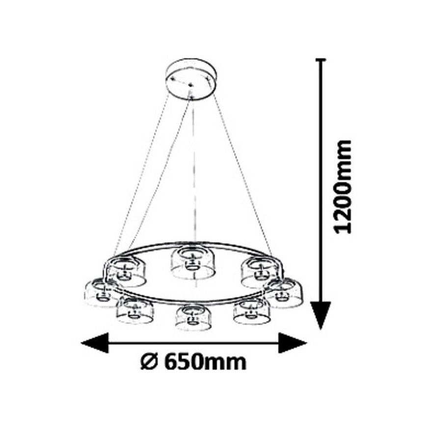 Rabalux - LED Lustr na lanku LORELL LED/40W/230V