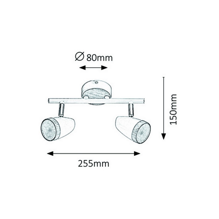 Rabalux - LED Bodové svítidlo 2xLED/4W/230V