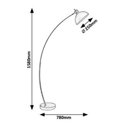 Rabalux - Stojací lampa 1xE27/40W/230V