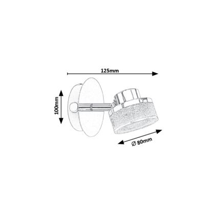 Rabalux - LED Nástěnné bodové svítidlo LED/5W/230V