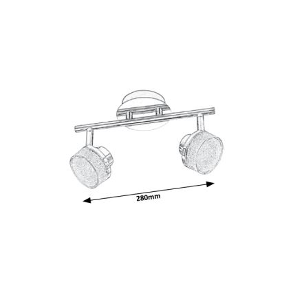 Rabalux - LED Stropní bodové svítidlo 2xLED/5W/230V