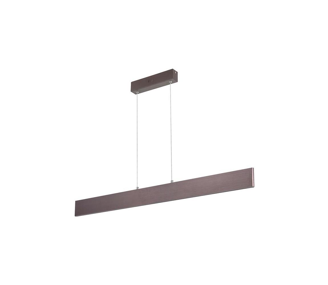 Rabalux Rabalux 5653 - LED Lustr na lanku ELINOR LED/18W/230V hnědá RL5653