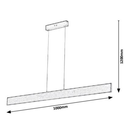 Rabalux - LED Lustr na lanku LED/18W/230V