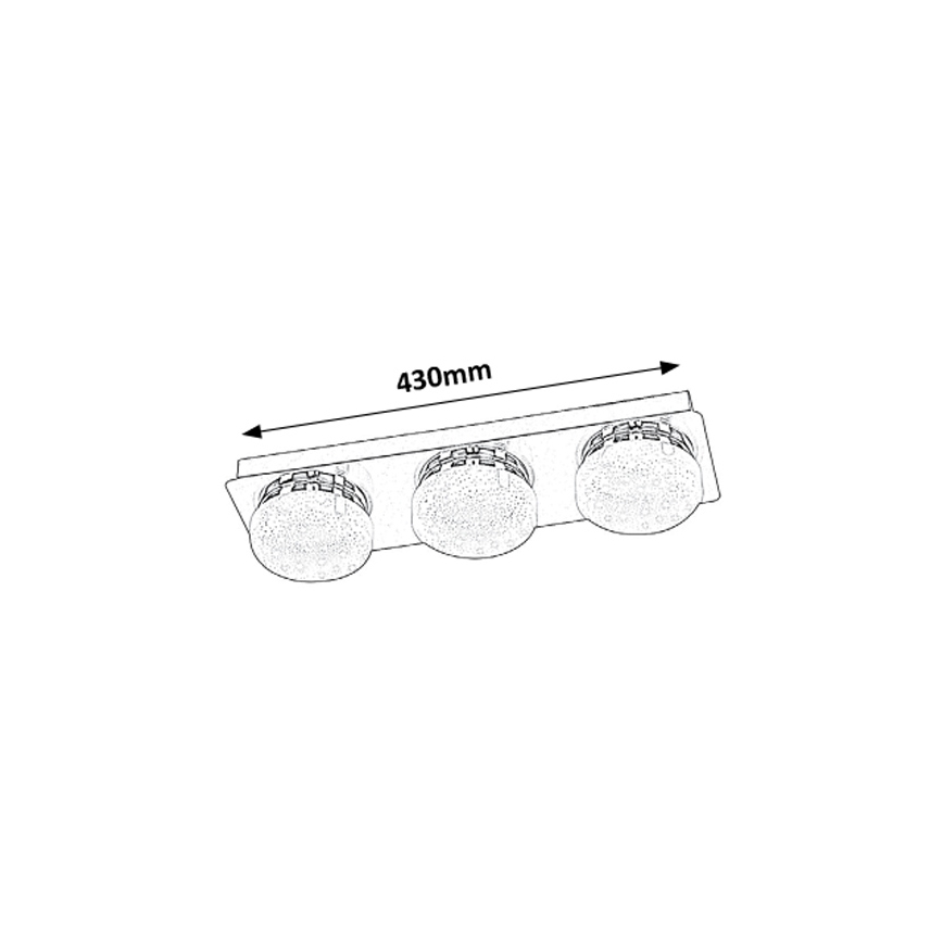 Rabalux - LED Stropní svítidlo 3xLED/5W/230V 13x43 cm