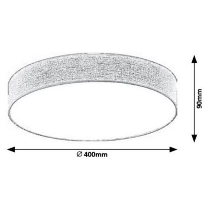 Rabalux - LED Stropní svítidlo LED/24W/230V pr. 40 cm