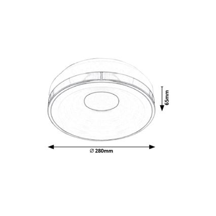 Rabalux - LED Stropní svítidlo LED/18W/230V pr. 28 cm