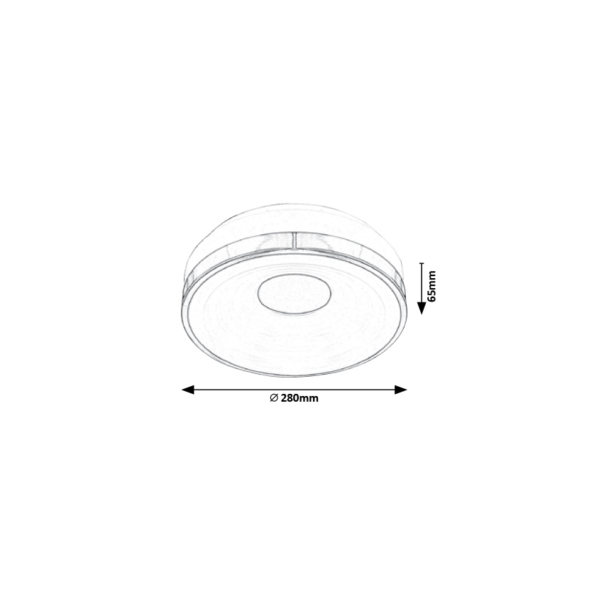 Rabalux - LED Stropní svítidlo LED/18W/230V pr. 28 cm