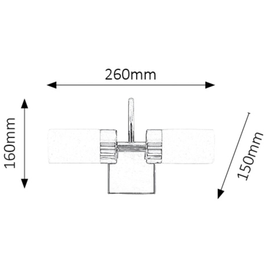 Rabalux - LED Koupelnové osvětlení zrcadla 2xLED/4W/230V  IP44
