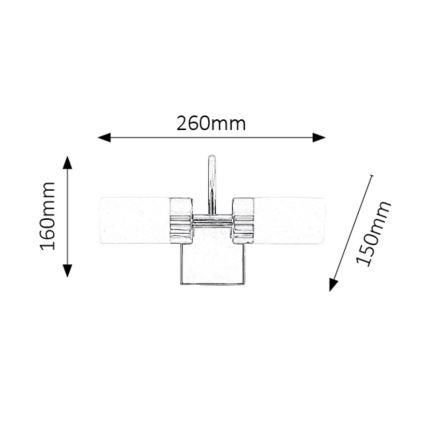 Rabalux - LED Koupelnové osvětlení zrcadla 2xLED/4W/230V  IP44