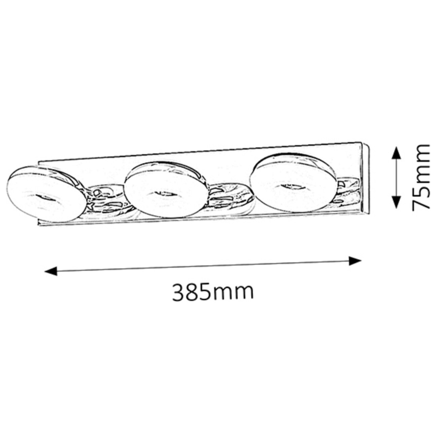Rabalux - LED Koupelnové svítidlo 3xLED/5W/230V IP44