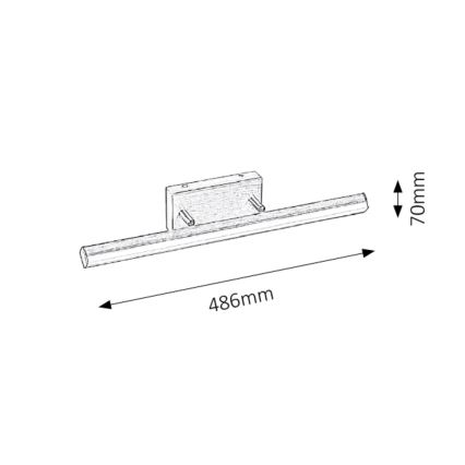 Rabalux - LED Koupelnové osvětlení zrcadla 1xLED/12W/230V IP44