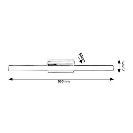 Rabalux - LED Koupelnové nástěnné svítidlo LED/13W/230V IP44