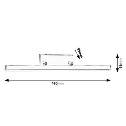 Rabalux - LED Koupelnové nástěnné svítidlo LED/12W/230V IP44