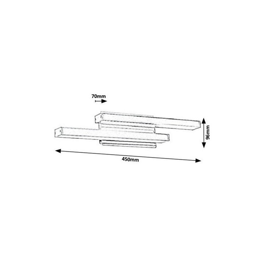 Rabalux - LED Koupelnové nástěnné svítidlo LED/19W/230V IP44
