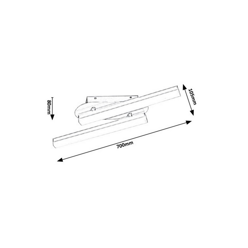 Rabalux - LED Koupelnové nástěnné svítidlo LED/18W/230V IP44