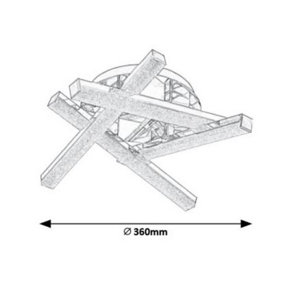 Rabalux - LED Přisazený lustr LED/16W/230V