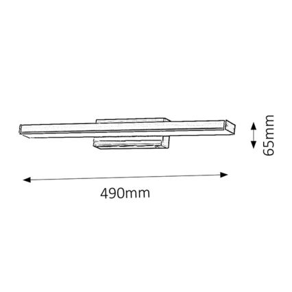 Rabalux - LED Nástěnné koupelnové svítidlo 1xLED/12W/230V IP44