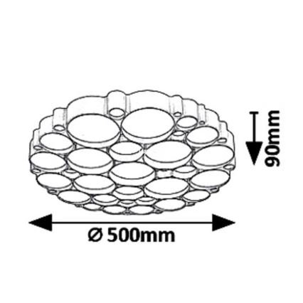 Rabalux - LED Stmívatelné stropní svítidlo ANDELA LED/48W/230V pr. 50 cm