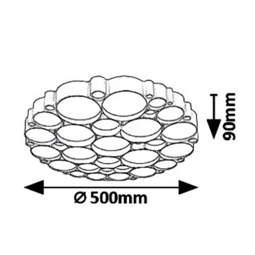 Rabalux - LED Stmívatelné stropní svítidlo ANDELA LED/48W/230V pr. 50 cm