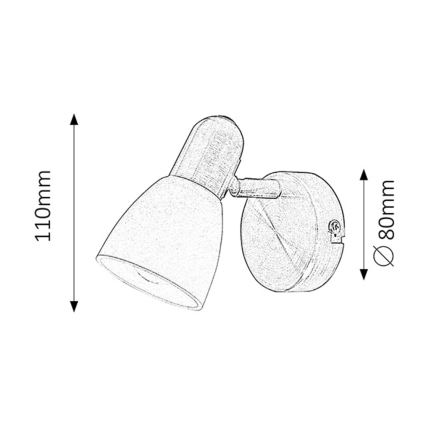 Rabalux - Bodové svítidlo 1xE14/40W/230V