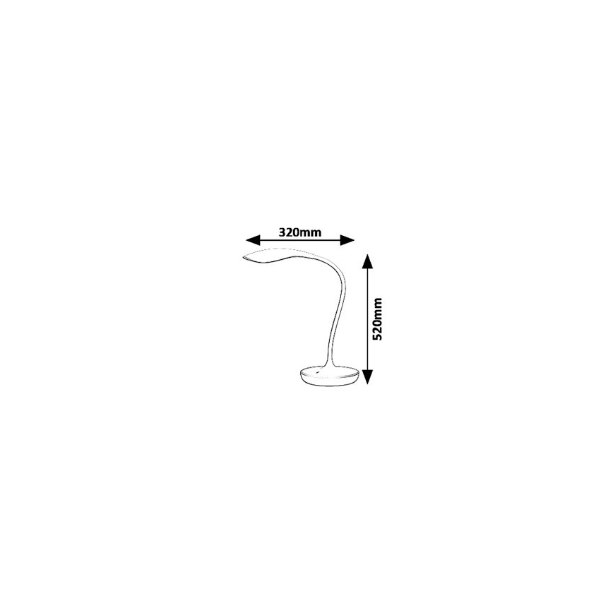 Rabalux - LED Stmívatelná stolní lampa LED/5W/230V