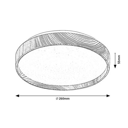 Rabalux - LED Stropní svítidlo LED/12W/230V pr. 26 cm