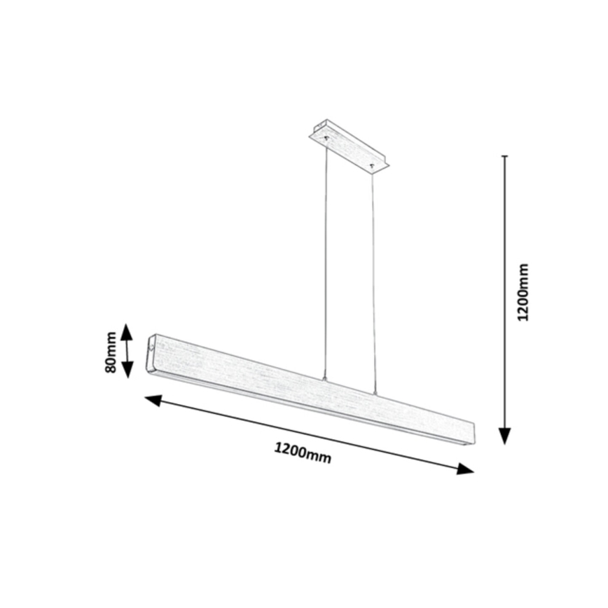 Rabalux - LED Stmívatelný lustr na lanku LED/24W/230V 2700/4000/6500K 120 cm