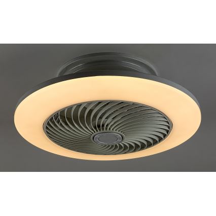 Rabalux - LED Stmívatelné stropní svítidlo s ventilátorem DALFON LED/36W/230V 3000-6000K + dálkové ovládání