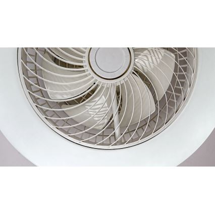 Rabalux - LED Stmívatelné stropní svítidlo s ventilátorem DALFON LED/36W/230V 3000-6000K + dálkové ovládání