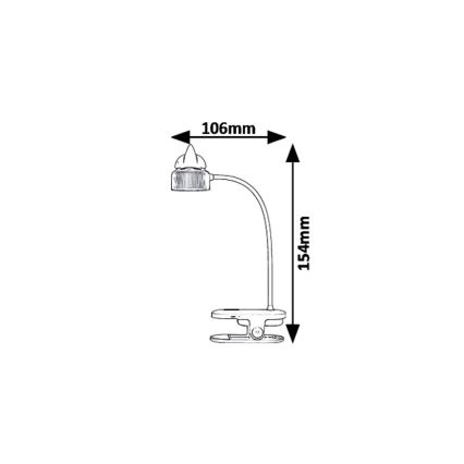 Rabalux - LED Stmívatelná stolní lampa NANDA LED/2W/230V