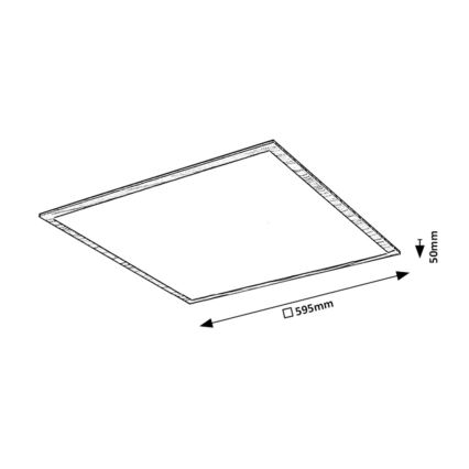 Rabalux - LED Přisazený panel LED/40W/230V 4000K