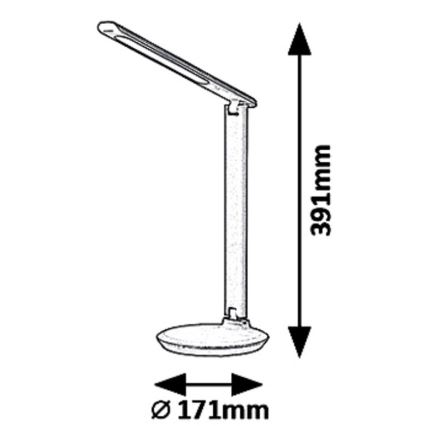 Rabalux - LED Stmívatelná stolní lampa LED/9W/230V