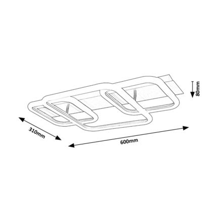 Rabalux - LED Přisazený lustr LED/42W/230V